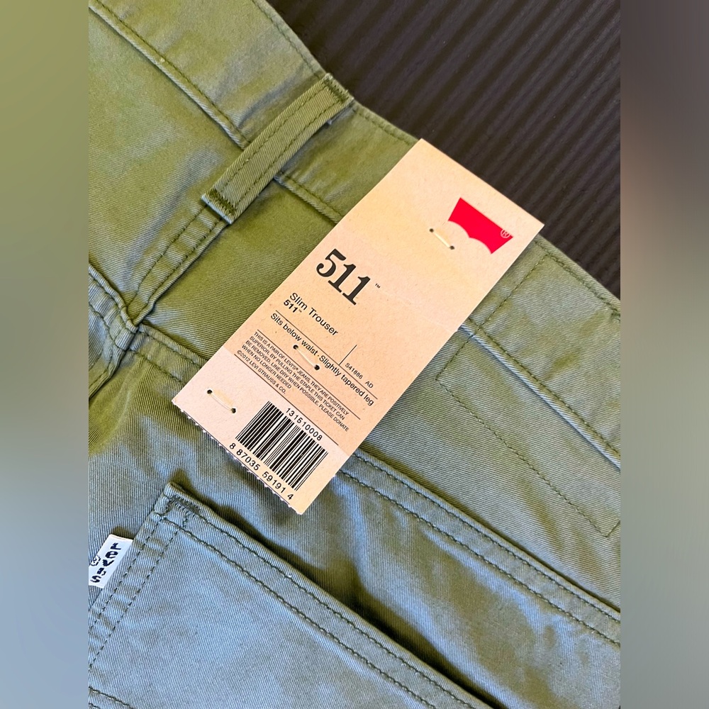 Levi’s 511 olive chinos brand new with tag